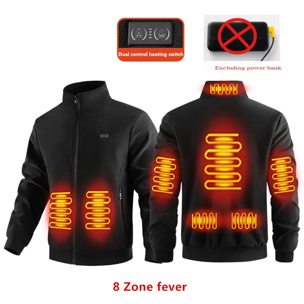 Electric Heated Polar Fleece Jacket