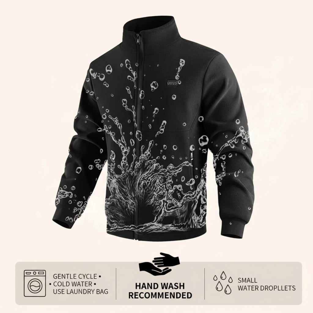 🔥 Electric Heated Polar Fleece Jacket | Smart Heating Coat 🔥 Heated Polar Fleece Jacket (Unisex) — 8-Zone Smart Heating